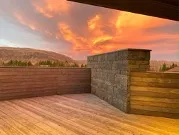 Sunrise seen from the lodge balcony